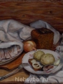 Шумакова, Елена. Натюрморт с селедкой