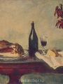 Кончаловский, Петр Натюрморт. Хлеб, ветчина и вино