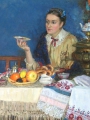 Куракса, Василий  Девушка с самоваром
