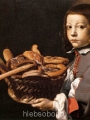 Baschenis,  Evaristo Boy with a basket of bread