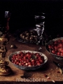 Beert, Osias  Still Life with cherries and strawberries in porcelain bowls