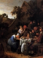 CRAESBEECK, Josse van_Peasants in front of a Village Inn