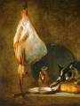 Chardin, Jean Baptiste Siméon  Still-Life with Cat and Rayfish