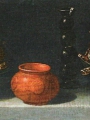 Hamen, Juan van der Stillleben mit kandierten Frückten, Terakottaschale und Glas