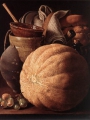 Meléndez, Luis Eugenio Still-Life with Cantaloup Melon