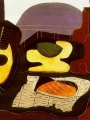 Picasso, Pablo  Mandoline, Panier De Fruits,Bouteille Et Patisserie