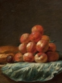 Porte, Henri Horace Roland De La Still Life with Loaf of Bread, a Plum
