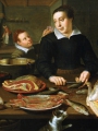 Schooten, Floris Gerritsz van  Kitchen Scene