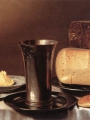 Schooten, Floris Gerritsz van  Still-Life with Glass, Cheese, Butter and Cake (2)