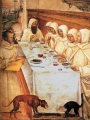 Sodoma, Il Saint Benedict and His Monks Eating in the Refectory