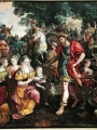XOU231538 David and Abigail or Alexander and the Family of Darius (oil on panel) by Vos, Marten de (1532-1603)
oil on panel
143.2x221
Musee des Beaux-Arts, Rouen, France
Lauros / Giraudon
Flemish, out of copyright