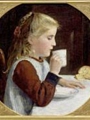 Anker, Albert  Samuel  Girl drinking coffee