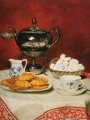 Anker, Albert  Samuel   Stilleben Tee und Schmelzbrotchen um 1896